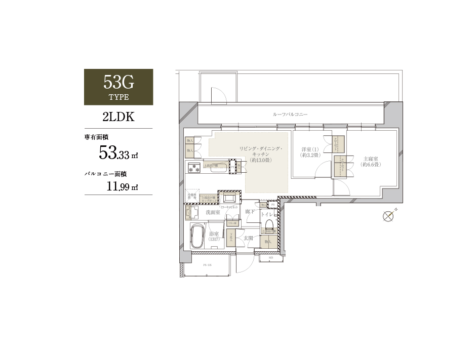 53G TYPE ：2LDK