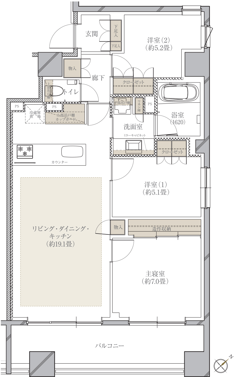 80L TYPE ：3LDK