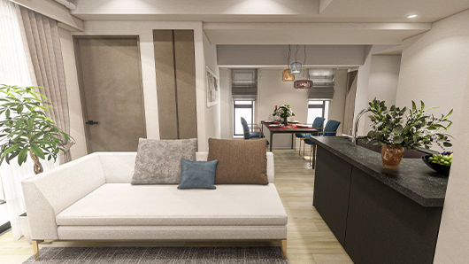 リビングダイニング完成予想CG